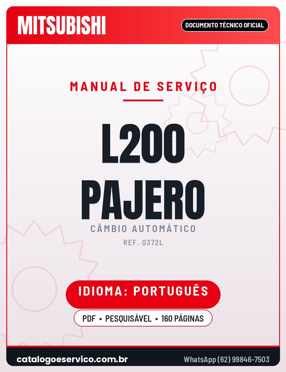Manual de Serviço MITSUBISHI L200 PAJERO