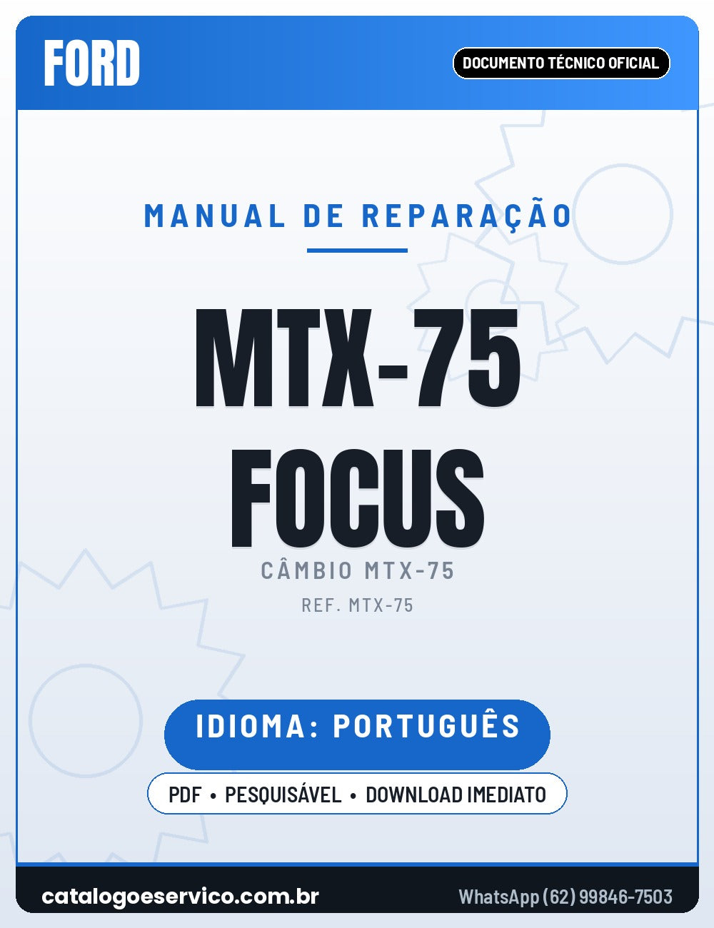Capa - Manual de Reparação Ford MTX-75