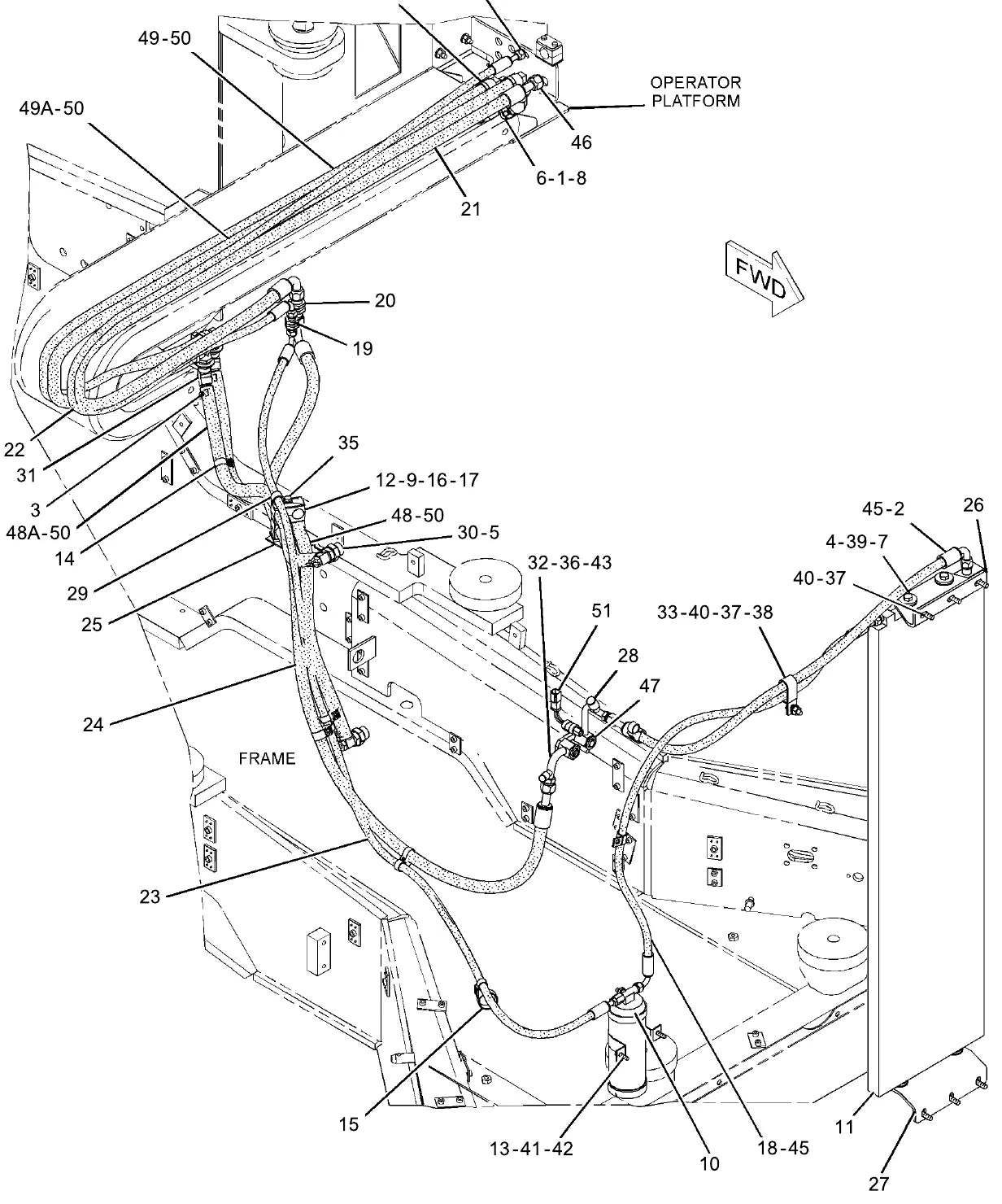 Catálogo de Peças Caterpillar RM-300 — diagrama de componentes (página interna do PDF)