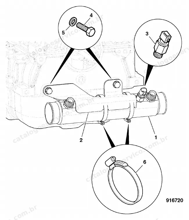 Catálogo de peças JCB 507-42 — vista explodida 1 de 4