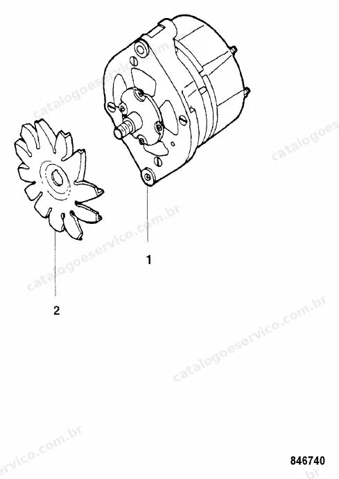 Catálogo de peças JCB VM146 — vista explodida 4 de 4