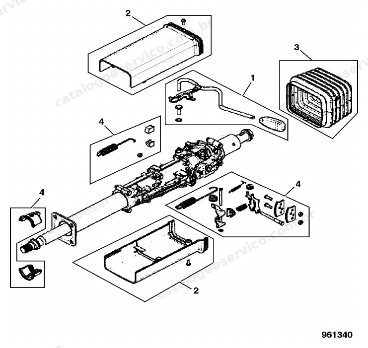 Catálogo de peças JCB VM46 — vista explodida 4 de 4