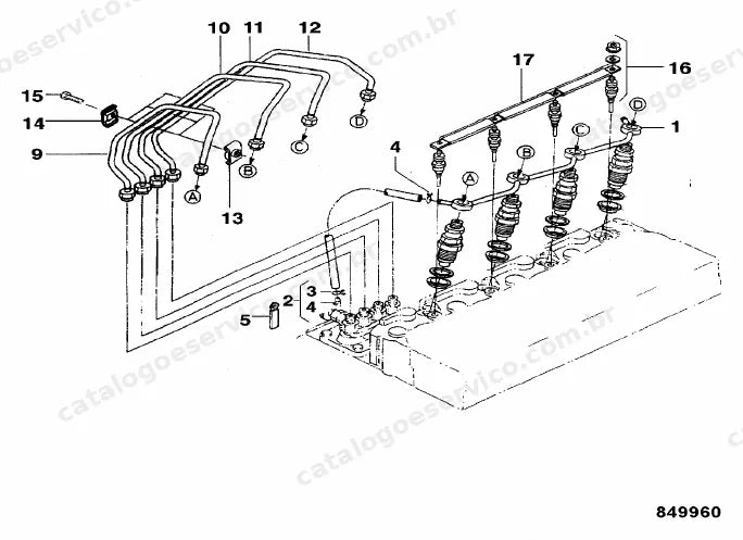 Catálogo de peças JCB VMT400 — vista explodida 1 de 4