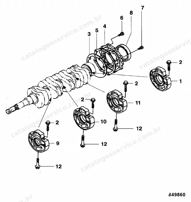 Catálogo de peças JCB VMT400 — vista explodida 4 de 4