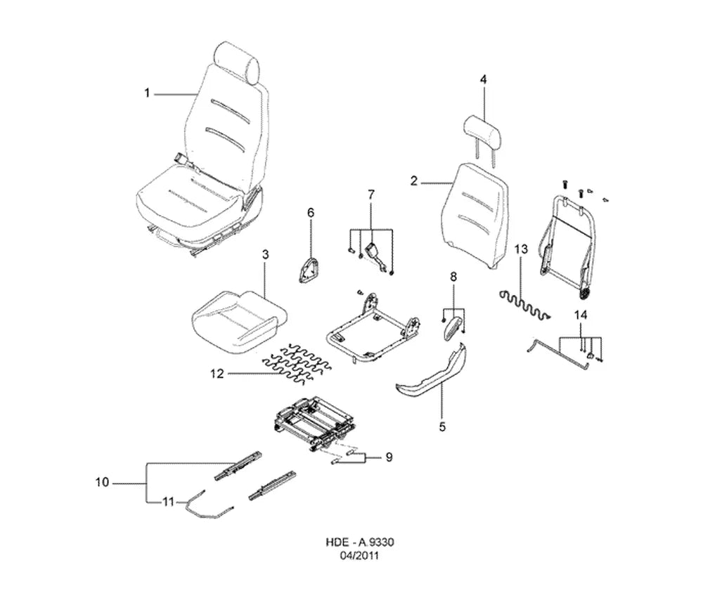Catálogo de Peças Ford Cargo 1317 4x2 — vista explodida 4