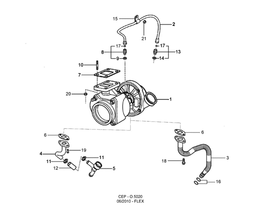 Catálogo de Peças Ford Cargo 6332E 6x4 — vista explodida 1
