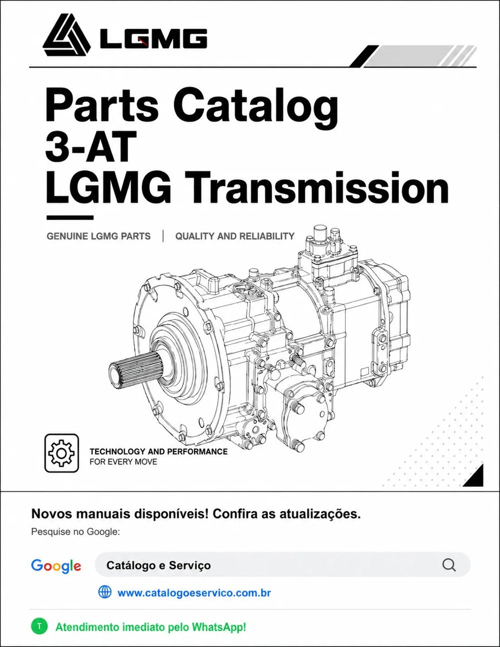 Catálogo de Peças 3-AT LGMG Transmissão