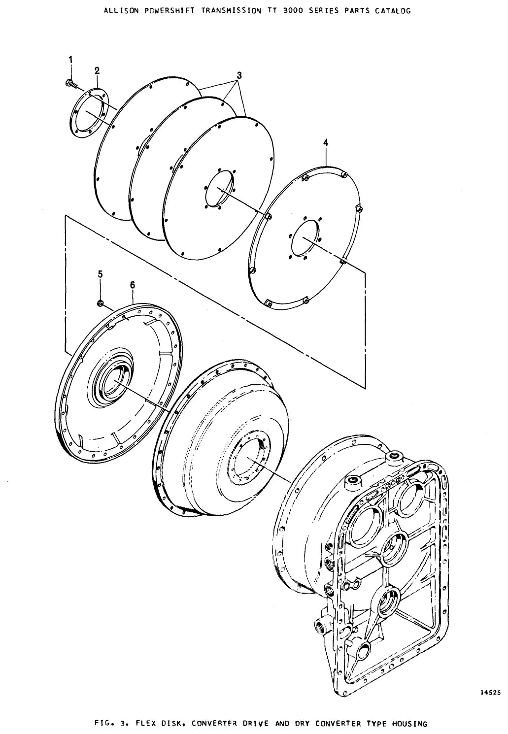 Página interna do Catálogo de Peças Allison Allison TT 3420-1 — Transmissão powershift