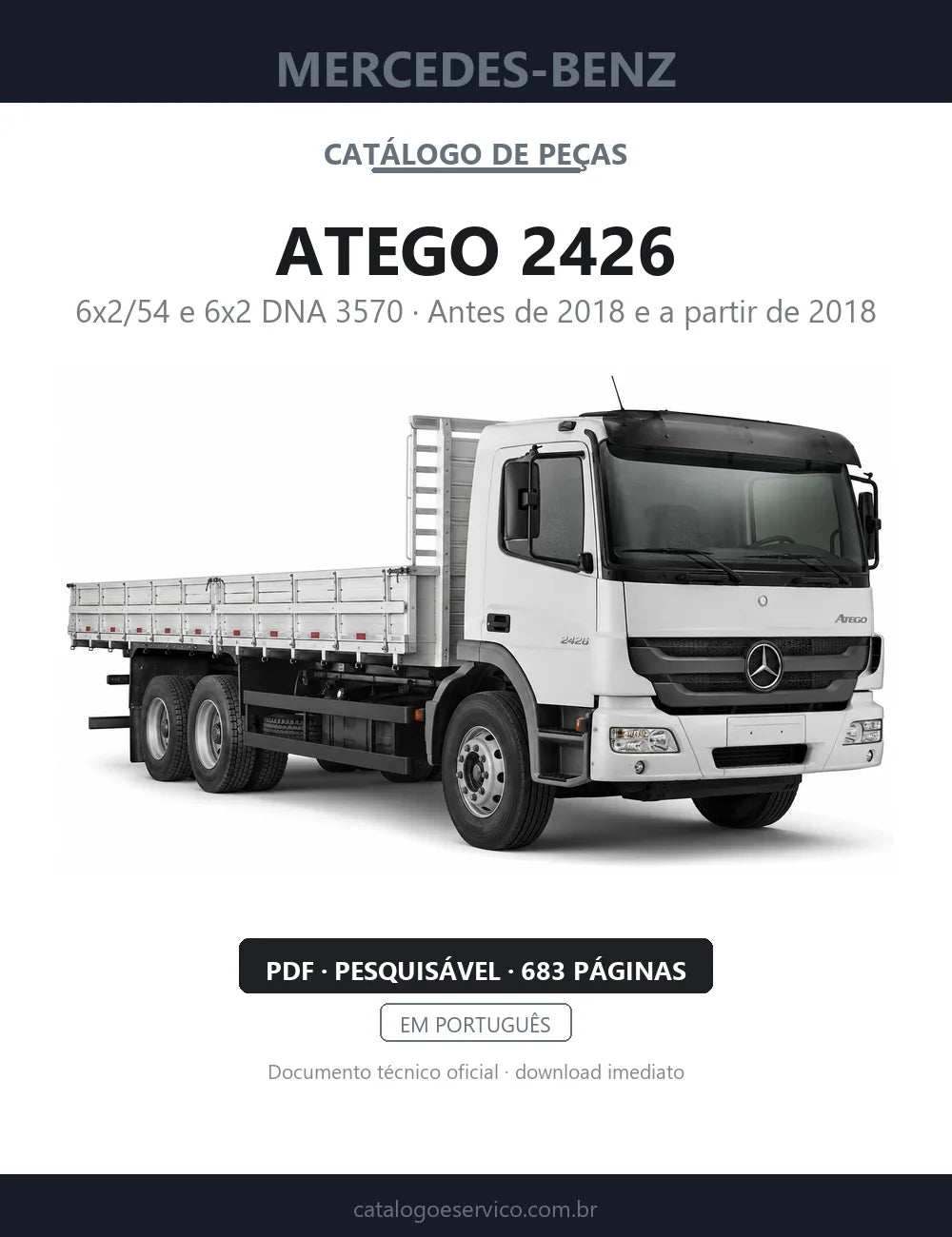 Catálogo de Peças Mercedes-Benz Atego 2426 — capa