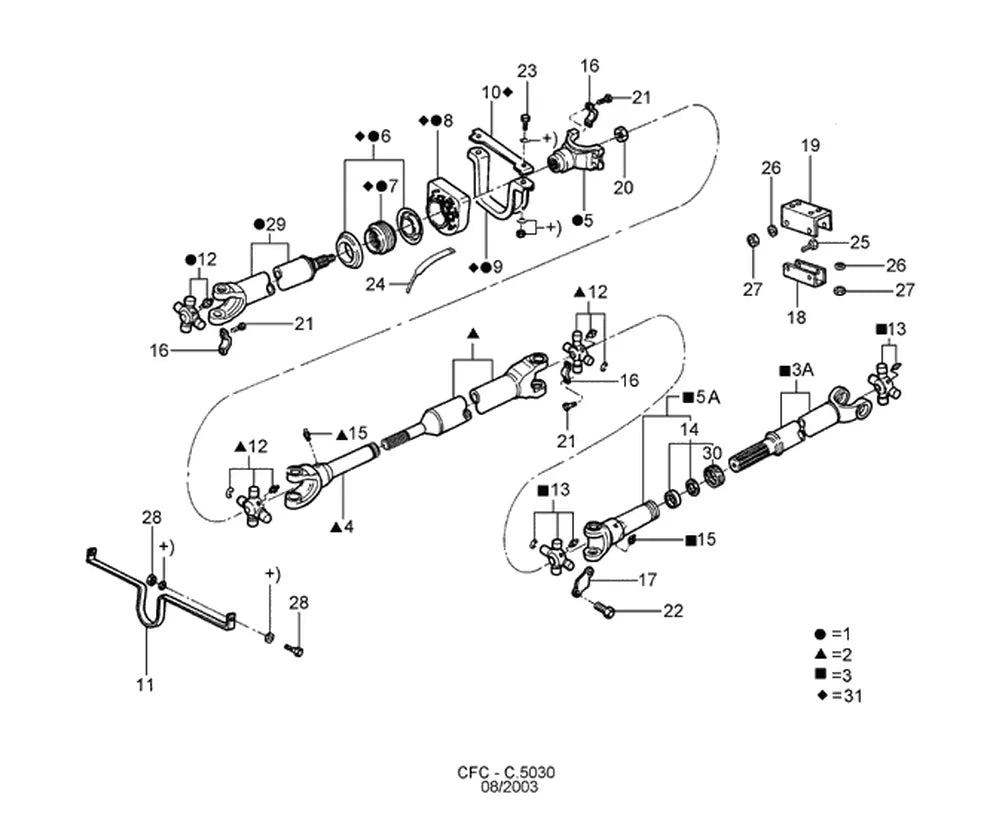 Catálogo de Peças Ford Cargo 2425 e 2626 — vista explodida 2
