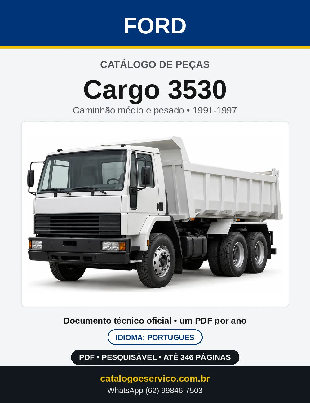 Catálogo de Peças Ford Cargo 3530 1991-1997 — capa