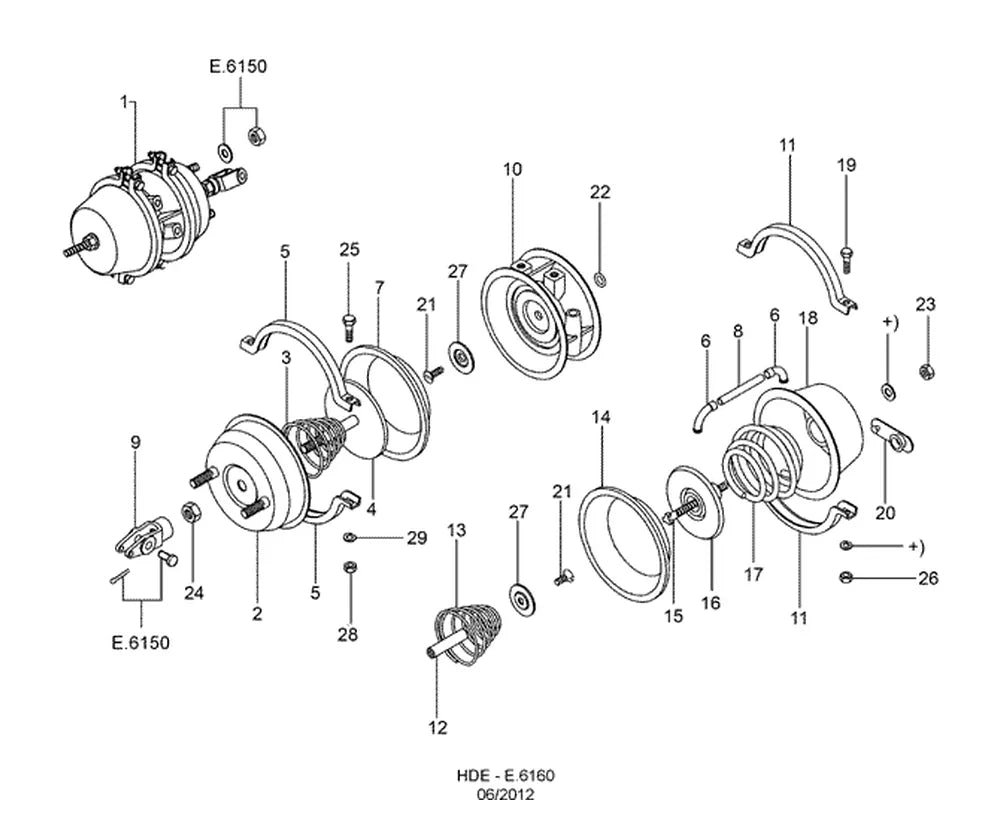 Catálogo de Peças Ford Cargo 2623 6x4 — vista explodida 3