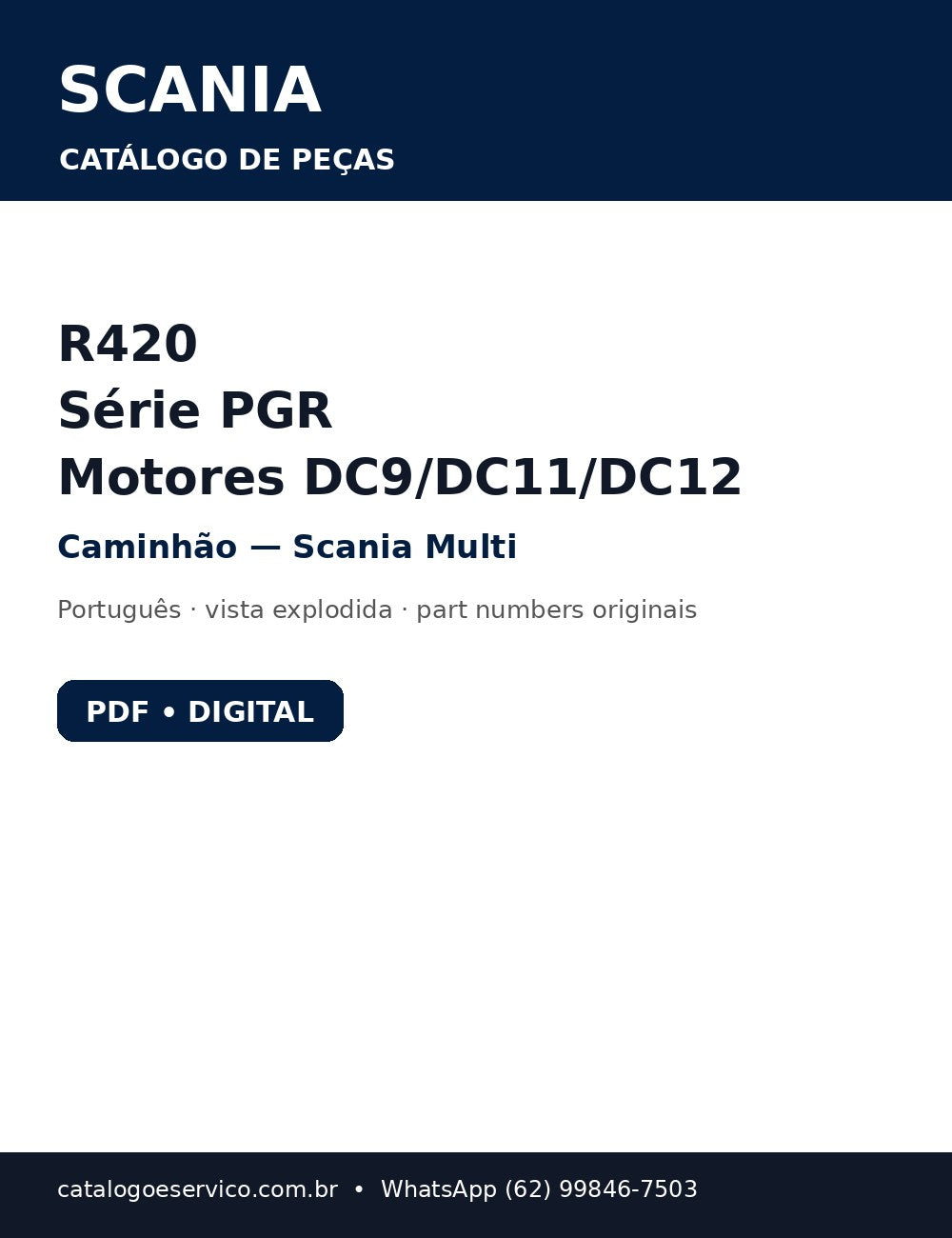 Catálogo de Peças Caminhão Scania R420