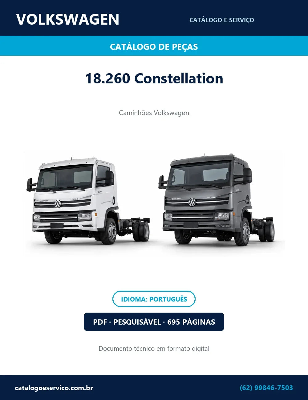 Catálogo de Peças Caminhão Volkswagen 18.260 Constellation