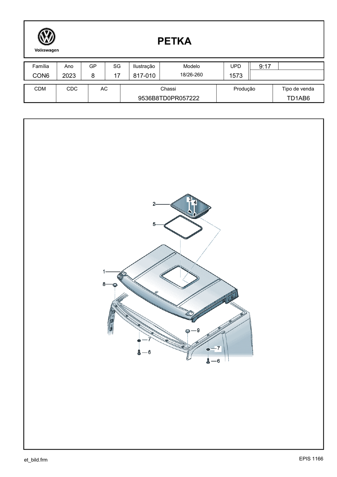 Catálogo de Peças Caminhão Volkswagen 26.260