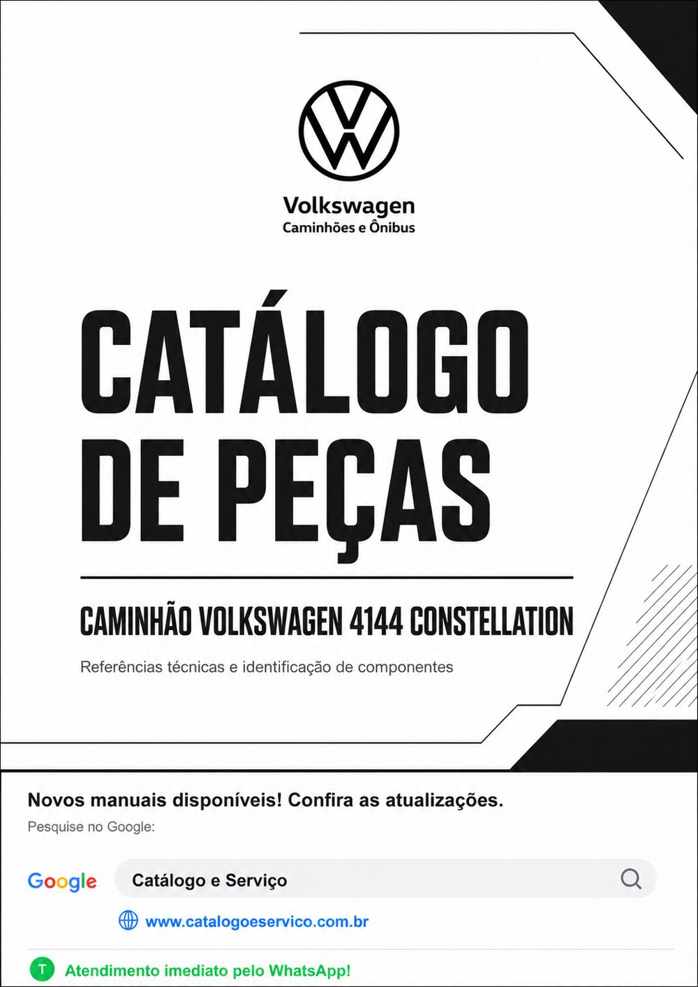 Catálogo de Peças Caminhão Volkswagen 4144 Constellation