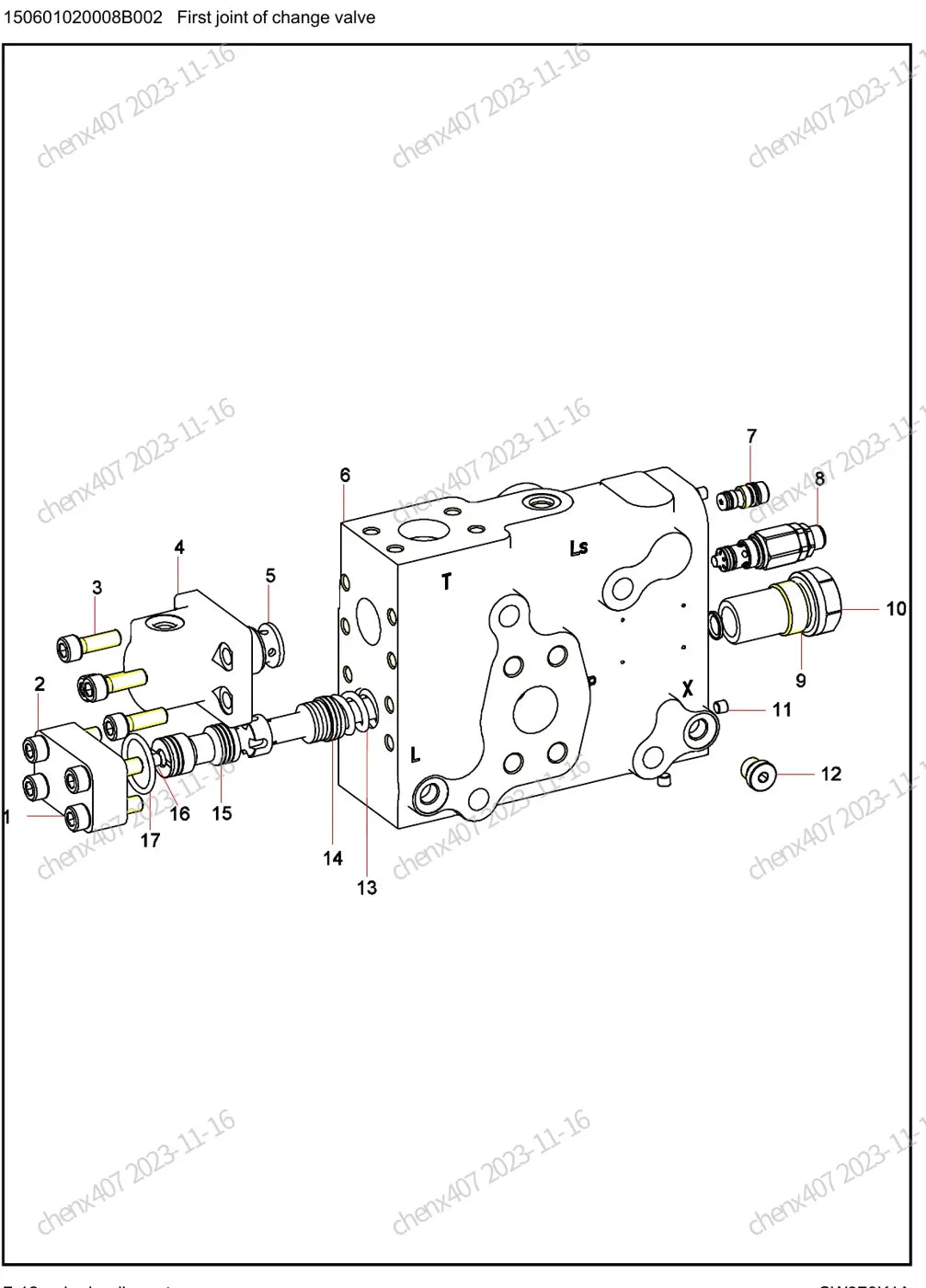 Catálogo de Peças SANY SW976K — vista interna 1