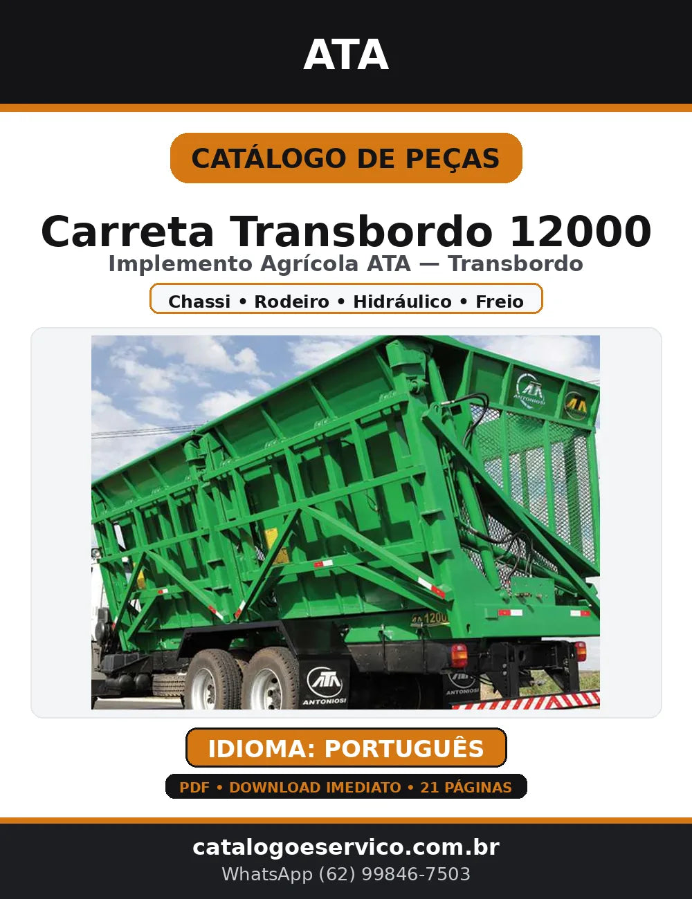 Catálogo de Peças Carreta Transbordo ATA 12000 — Português (PDF) — capa