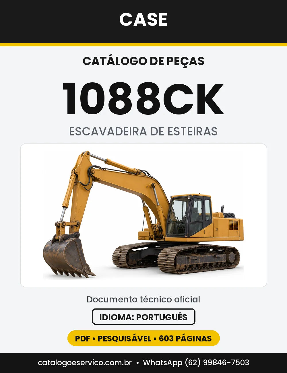Catálogo de Peças Case 1088 (CK, CL, CS, MAXI) — versão 1088CK — a partir do nº 17001 (1989-1992)