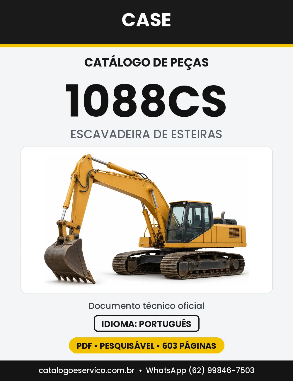 Catálogo de Peças Case 1088 (CK, CL, CS, MAXI) — versão 1088CS — a partir do nº 18601 (1988-1994)