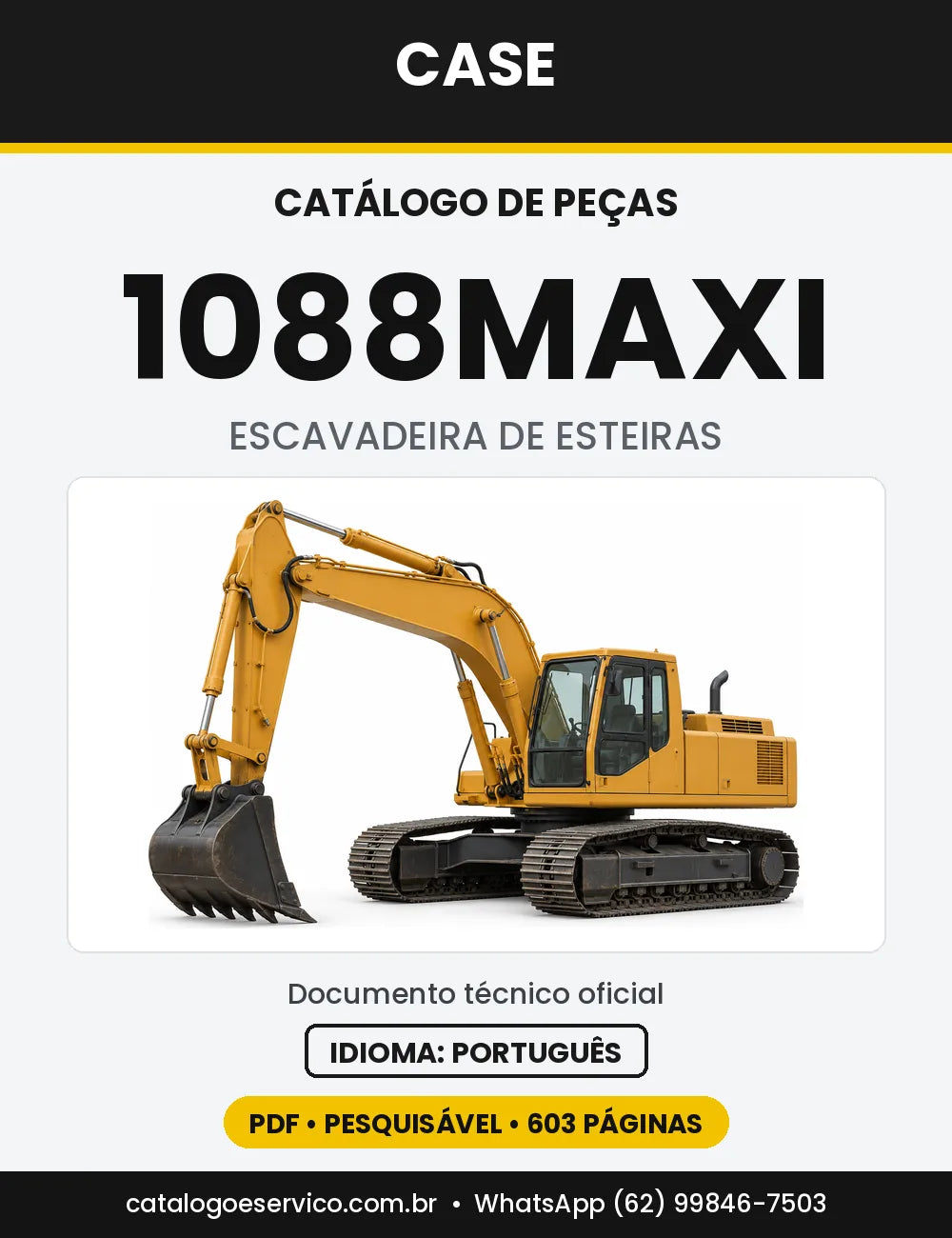 Catálogo de Peças Case 1088 (CK, CL, CS, MAXI) — versão 1088MAXI — a partir do nº 109101 (1991-1994)