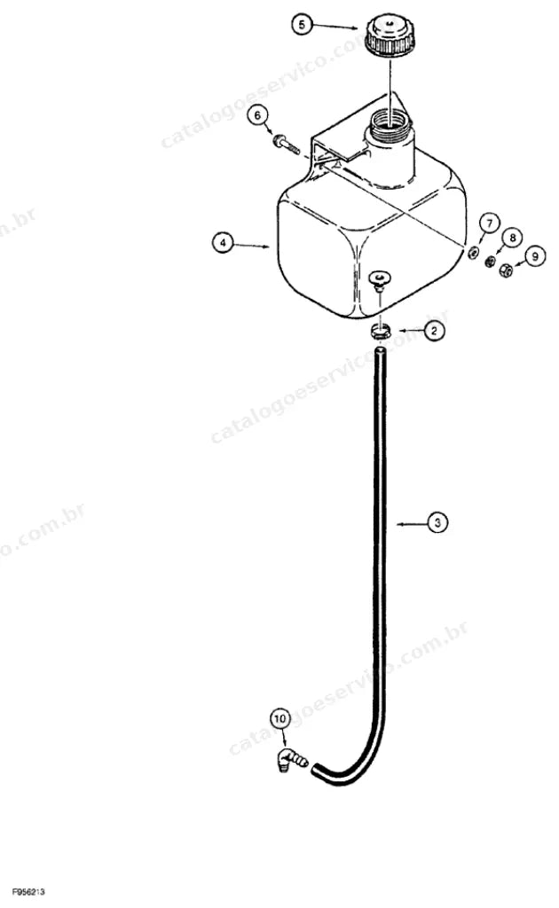 Catálogo de Peças Case 1150G — vista explodida de peças, imagem 3