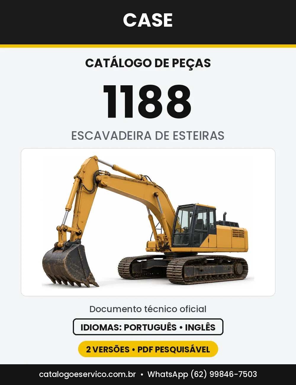 Catálogo de Peças Case 1188 (CK, LC) — capa do catálogo em PDF