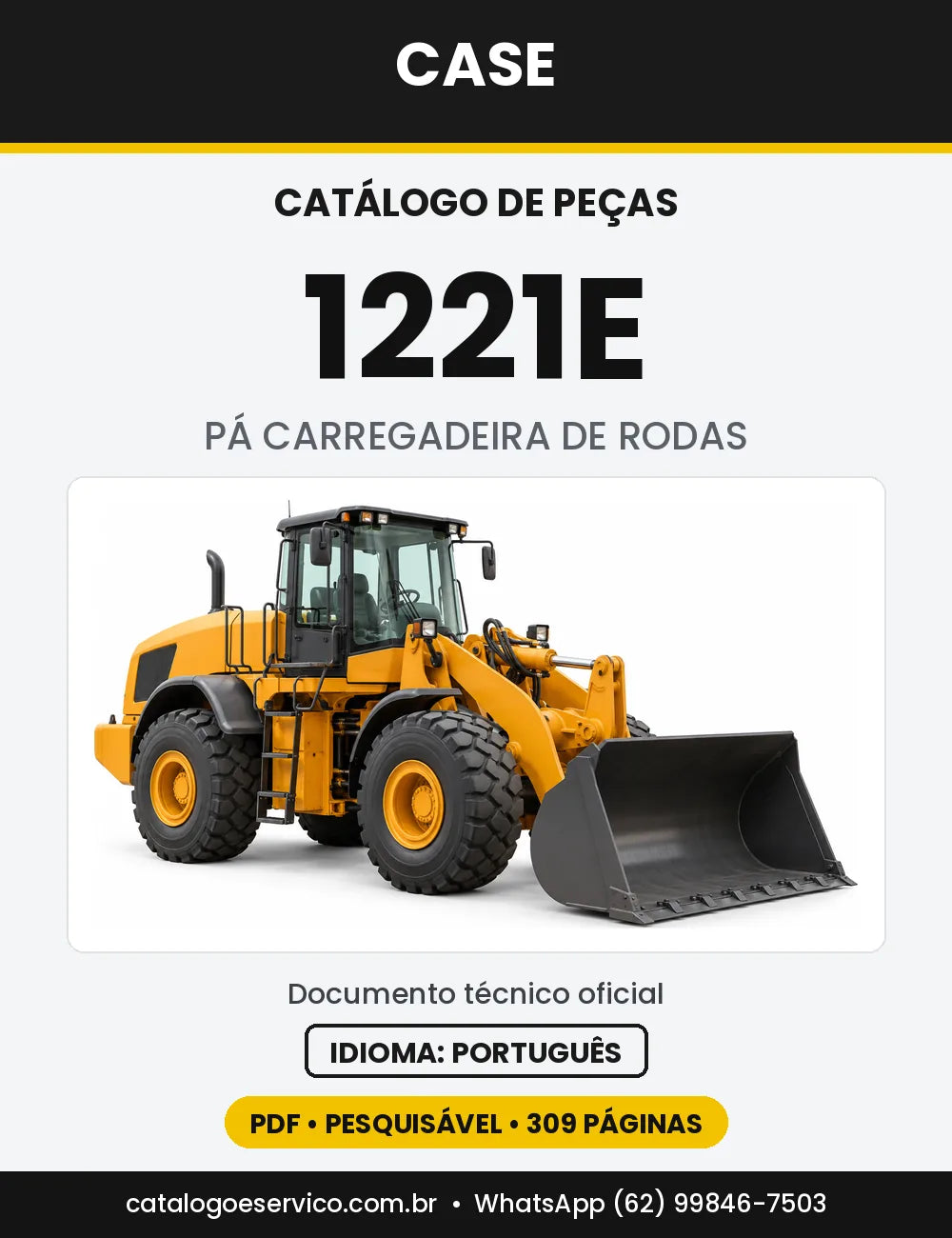 Catálogo de Peças Case 1221E — versão 1221E — Tier 3, América do Norte