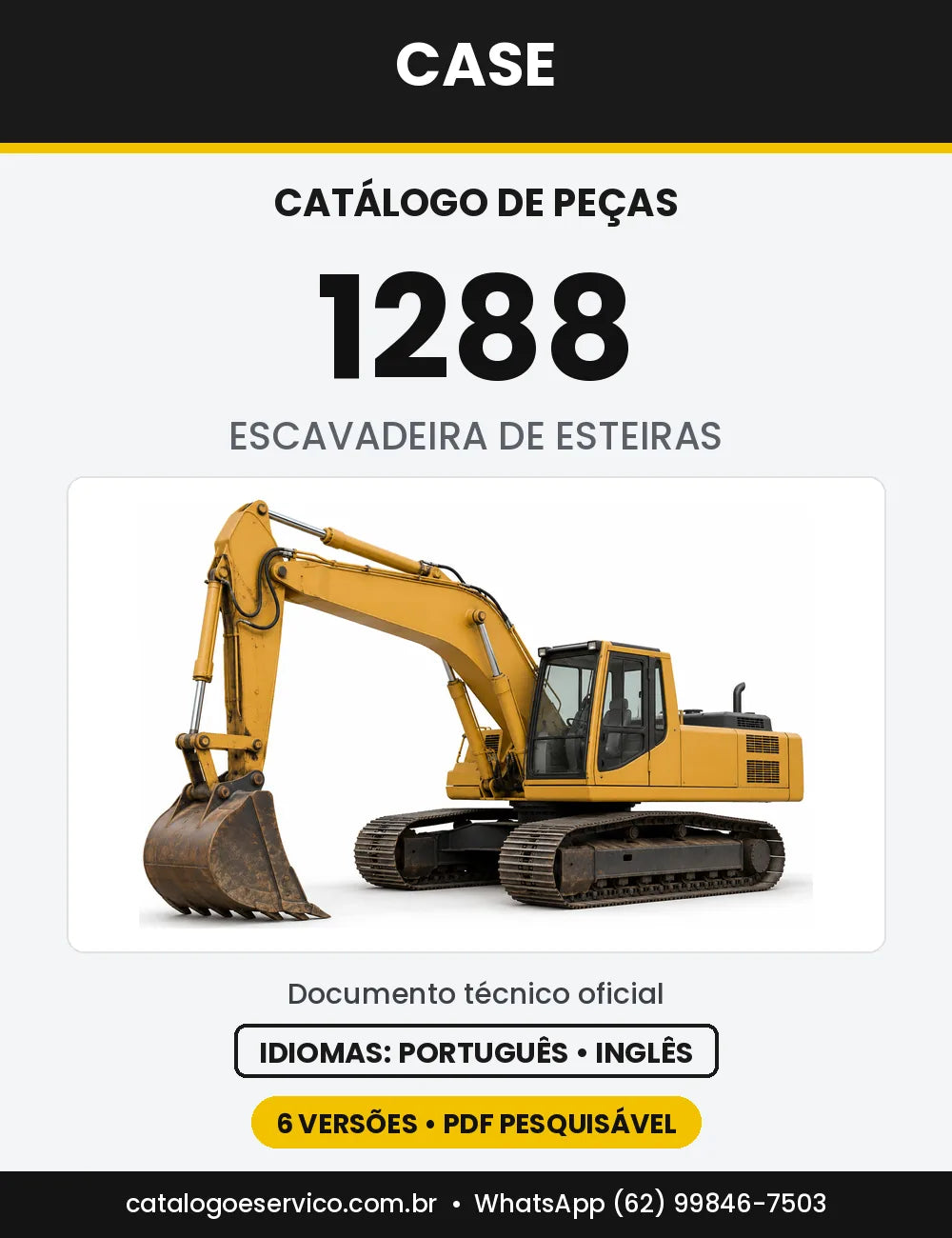 Catálogo de Peças Case 1288 (CK, FG, FGS, LC, NLC) — capa do catálogo em PDF