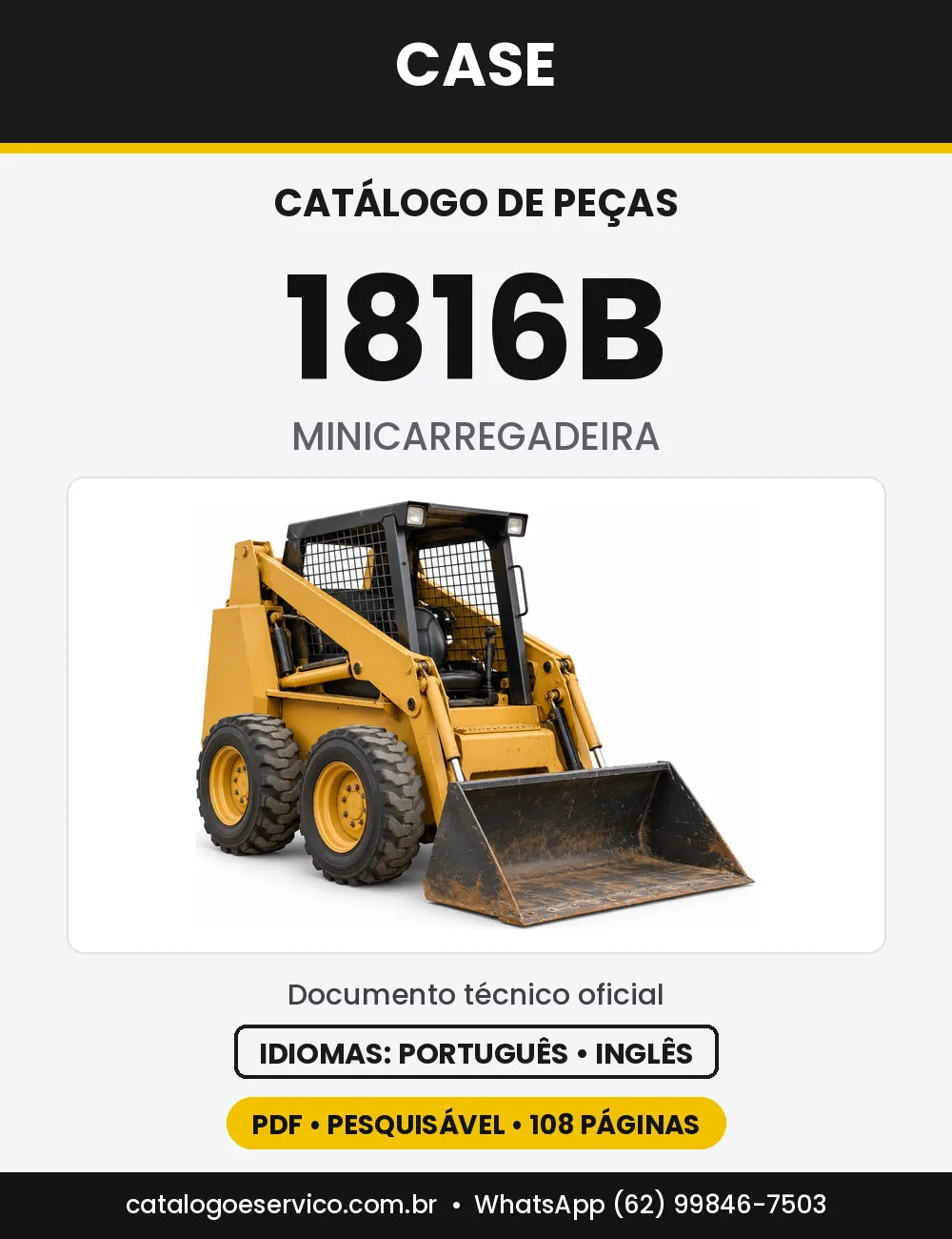 Catálogo de Peças Case 1816B — capa do catálogo em PDF