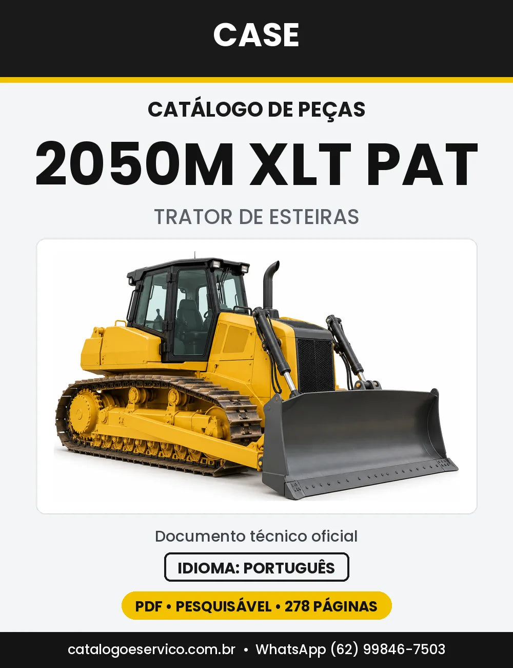 Catálogo de Peças Case 2050M (LT, XLT, LGP e WT-LGP, BD e PAT) — versão 2050M XLT PAT — Tier 4B
