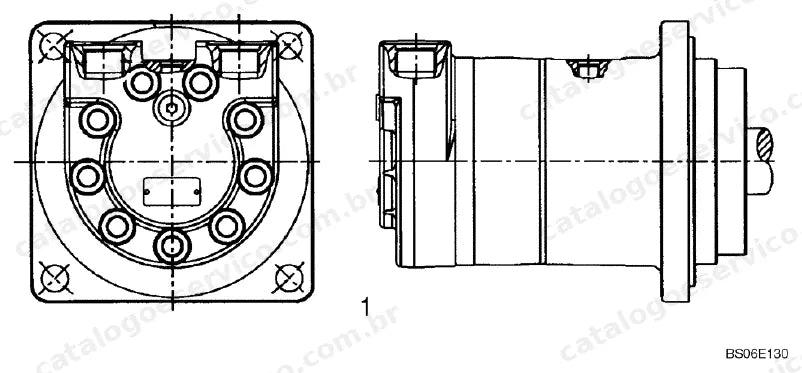 Catálogo de Peças Case 40XT — vista explodida de peças, imagem 3