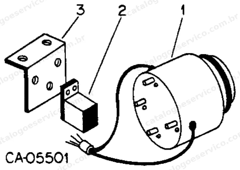 Catálogo de Peças Case 4155 — vista explodida de peças, imagem 4