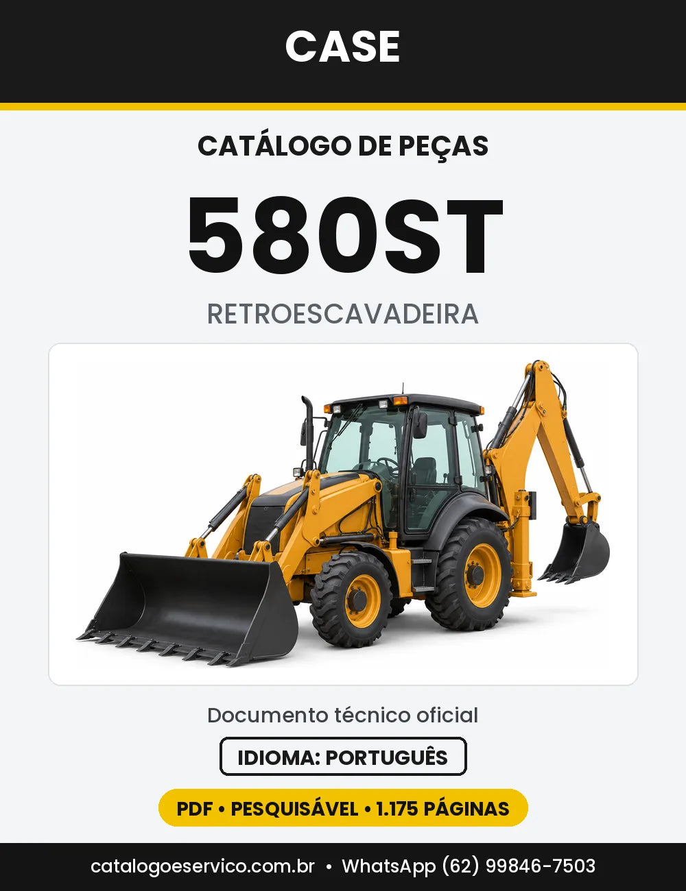 Catálogo de Peças Case 580ST — versão 580ST — Tier 3 (10/2010 a 12/2015)