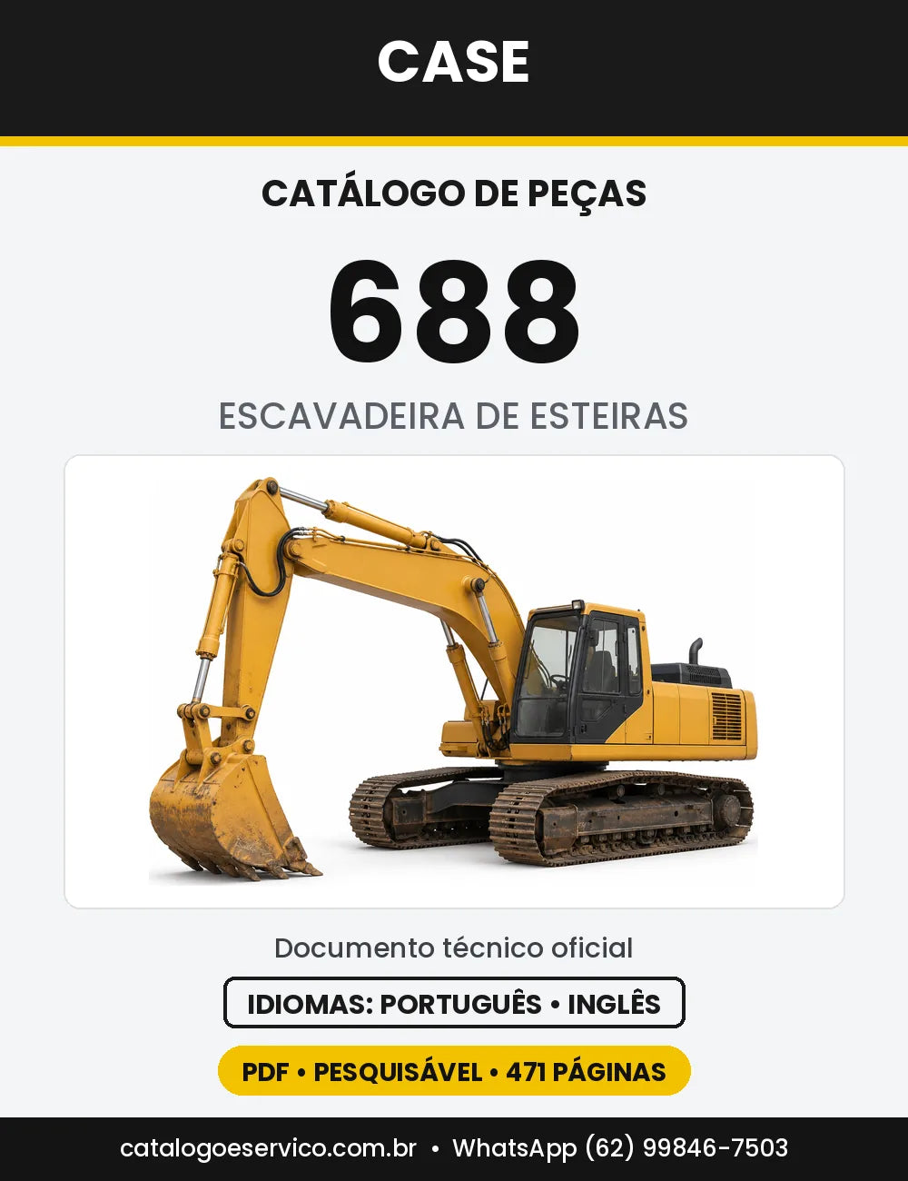 Catálogo de Peças Case 688 — versão 688 — série CGG0011601 em diante