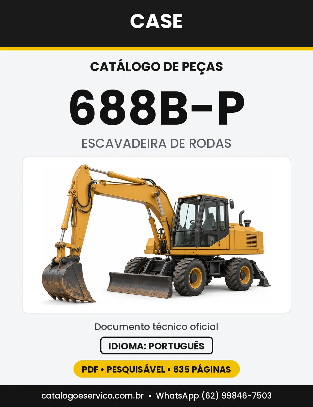 Catálogo de Peças Case 688B-P — capa do catálogo em PDF