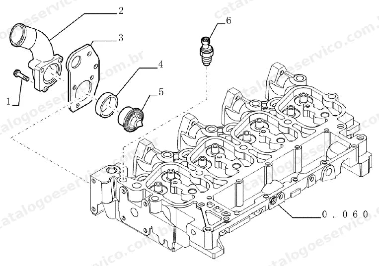 Catálogo de Peças Case 695SM (Super-M e Super-M 4WS) — vista explodida de peças, imagem 1
