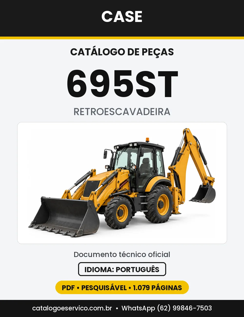 Catálogo de Peças Case 695ST — versão 695ST Tier 3 — 2010 a 2015