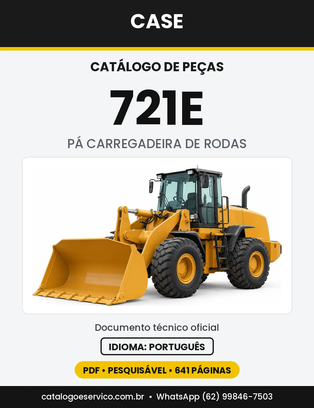 Catálogo de Peças Case 721E — versão 721E Europa — Tier 3 (2006-2011)