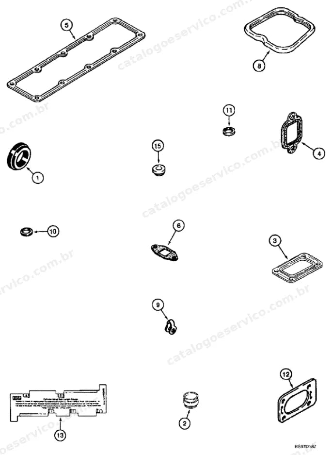 Catálogo de Peças Case 788 (CK, LC) — vista explodida de peças, imagem 1