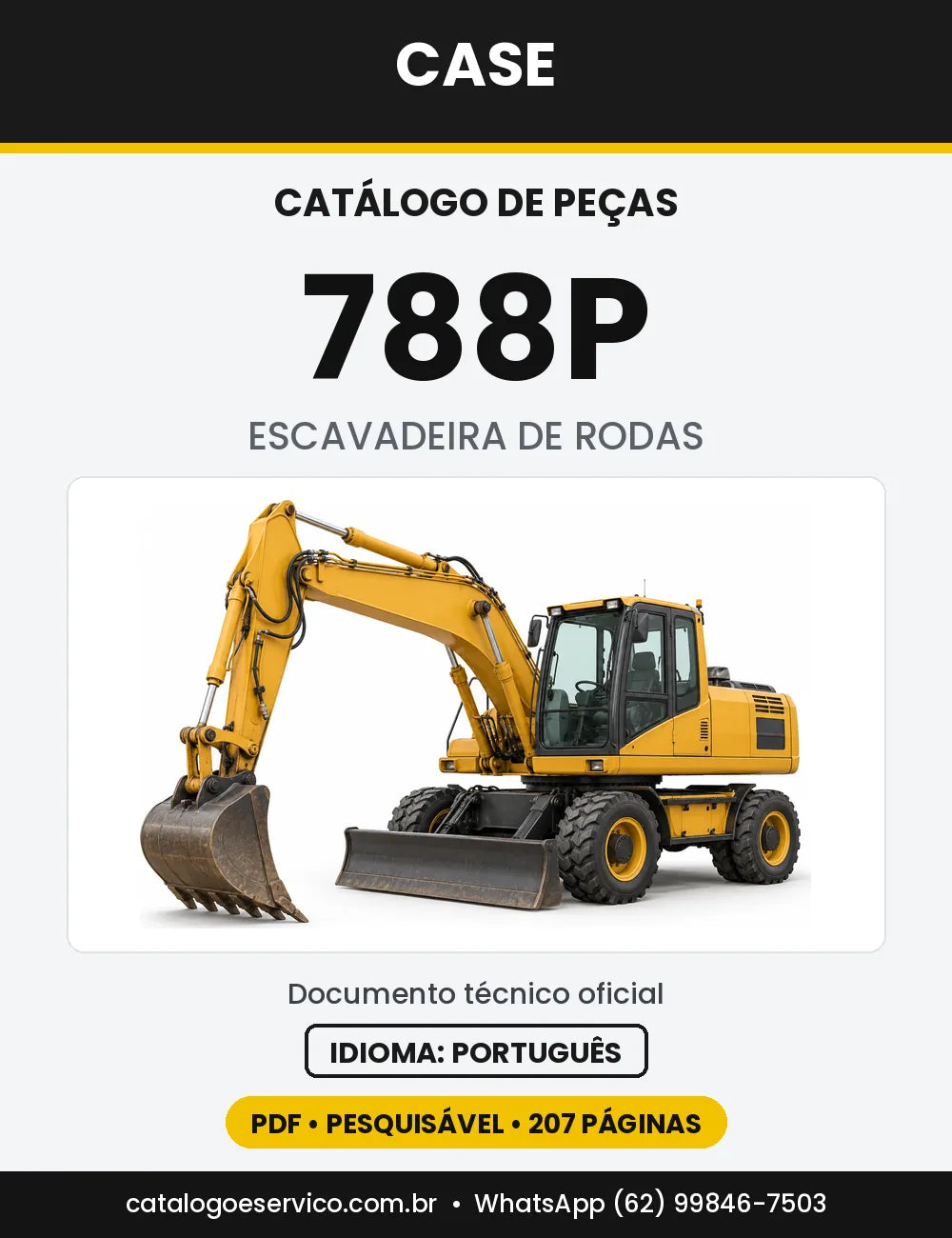 Catálogo de Peças Case 788P (Ferroviária, Séries CGG0211001 e CGG0227501) — versão 788P — Versão ferroviária