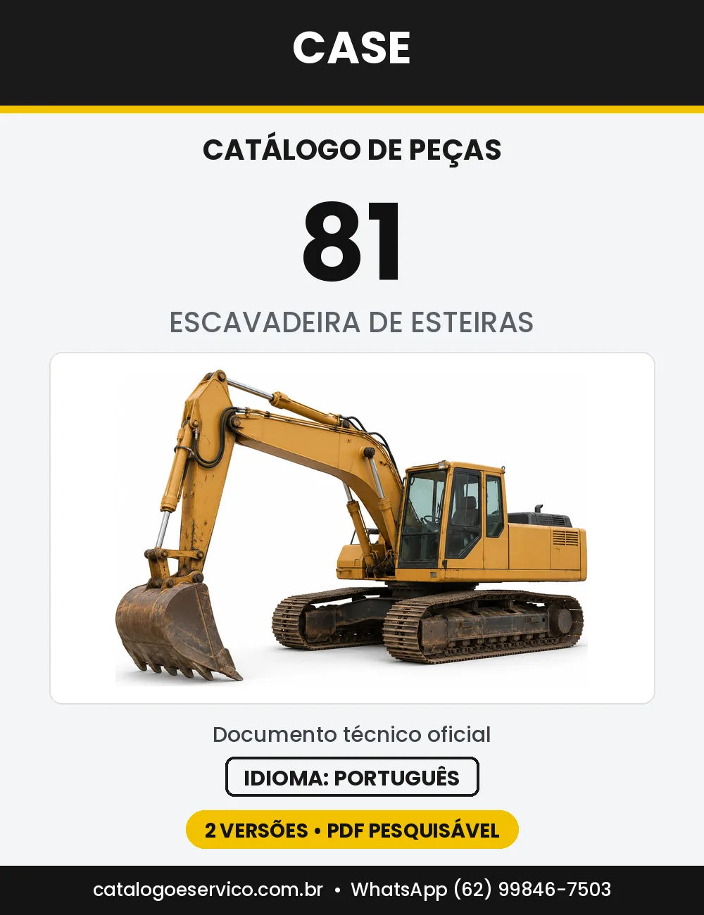 Catálogo de Peças Case 81 (CK, CKE) — capa do catálogo em PDF