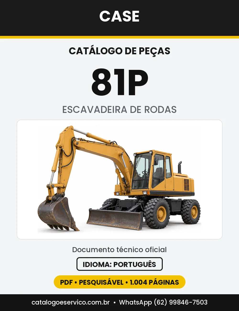 Catálogo de Peças Case 81P — capa do catálogo em PDF
