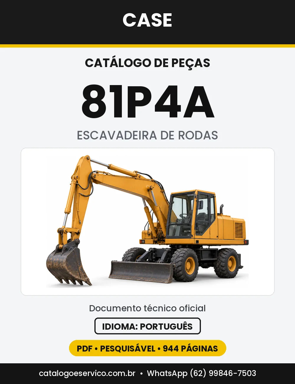 Catálogo de Peças Case 81P4A — capa do catálogo em PDF