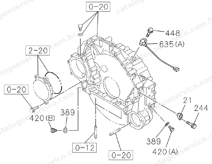 Catálogo de Peças Case CX225SR — vista explodida de peças, imagem 1