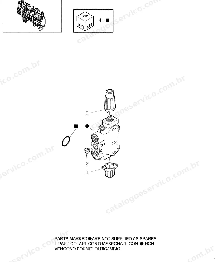Catálogo de Peças Case CX31B — vista explodida de peças, imagem 2