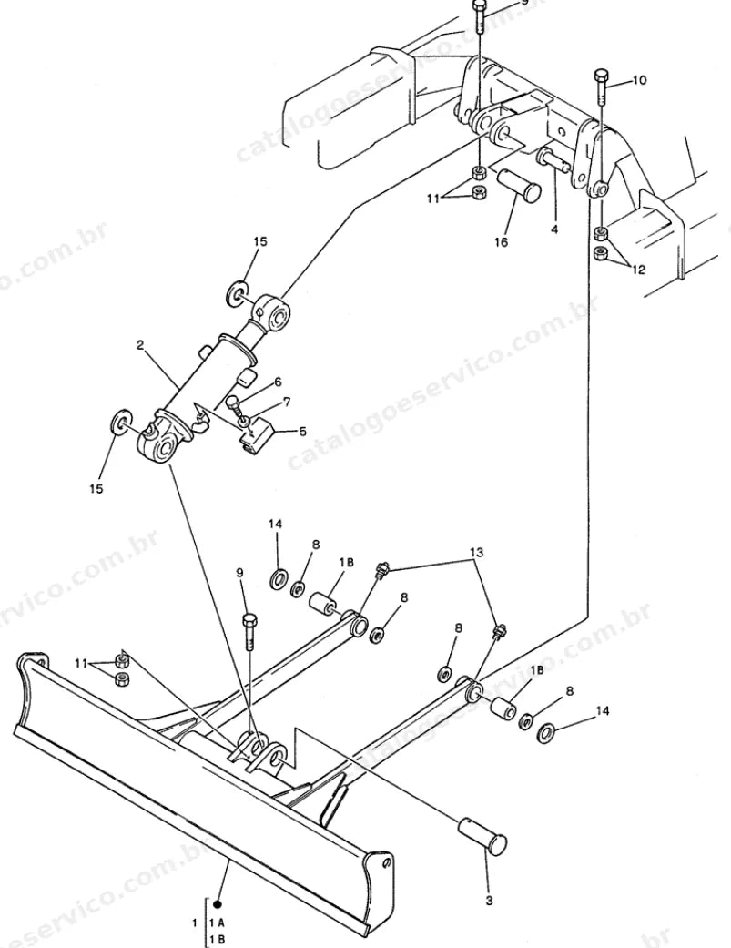Catálogo de Peças Case CX50 — vista explodida de peças, imagem 2