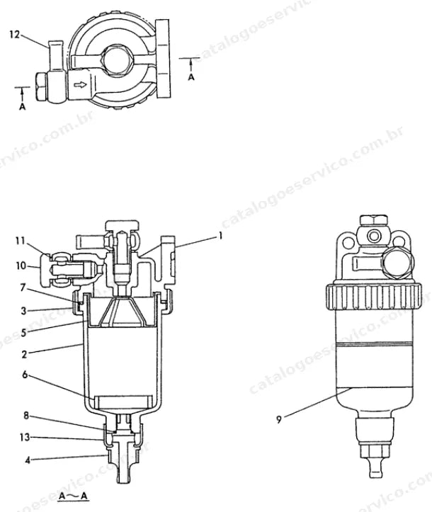 Catálogo de Peças Case CX75SR — vista explodida de peças, imagem 1