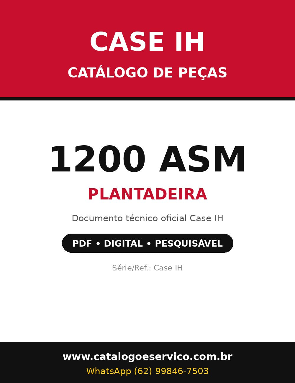 Catálogo de Peças Case IH - 1200 ASM - Plantadeira