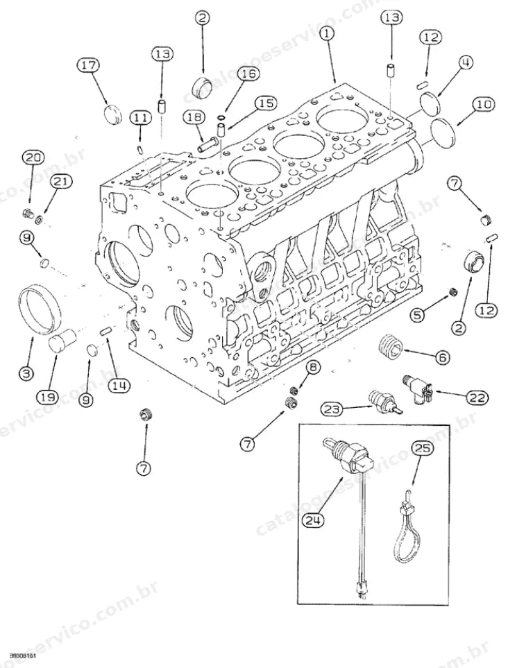 Catálogo de Peças Case Maxi-Sneaker — vista explodida de peças, imagem 1
